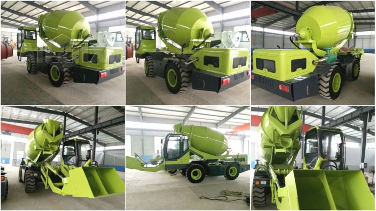 self loading concrete mixer