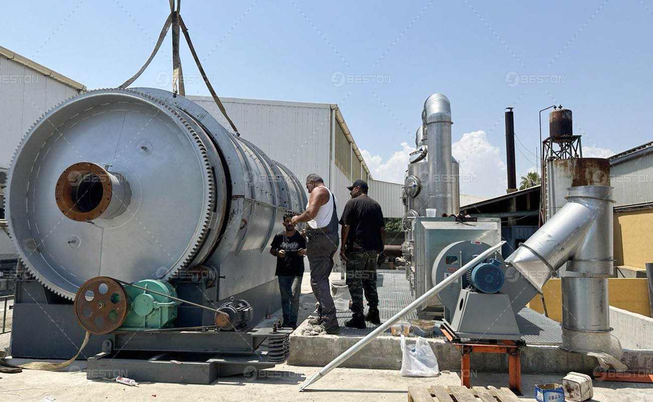 Intall Small Pyrolysis Machine in Cyprus