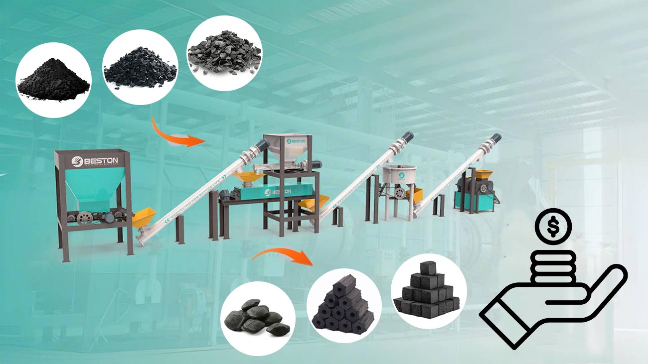 Charcoal Briquette Making Plant